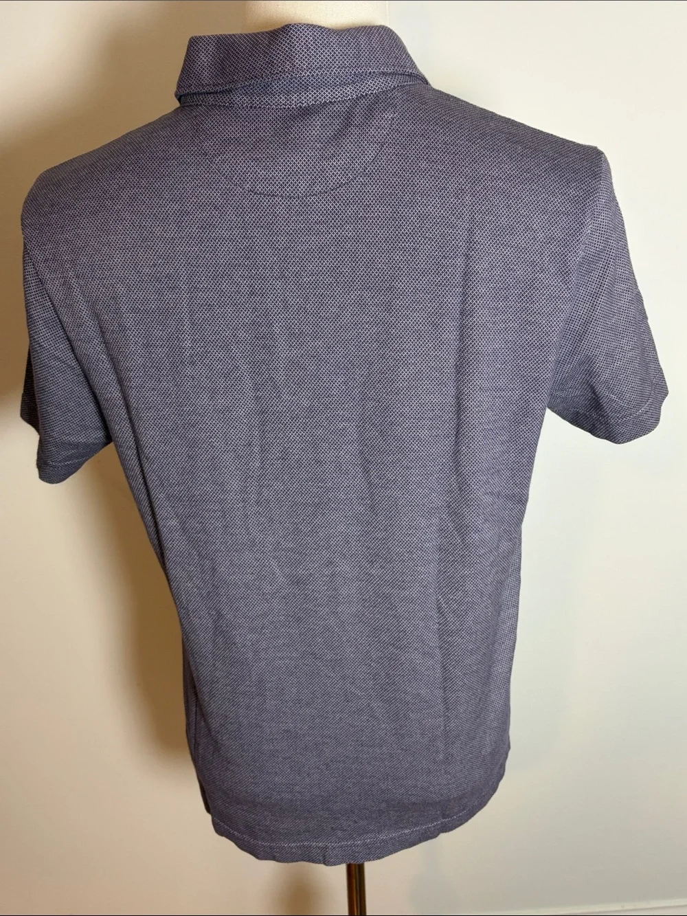 Banana Republic Blue Luxury Touch Textured Polo
